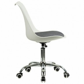 Кресло стул BRABIX "Eames MG-310 CH", хром, пластик белый, ткань серая, 532924 в Верхней Салде - verhnyaya-salda.mebel24.online | фото 3