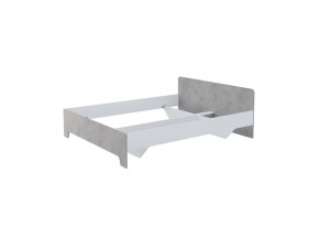 Кровать 1,6 VICTOR (Белый-Бетон) (*без основания) в Верхней Салде - verhnyaya-salda.mebel24.online | фото
