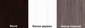 Кровать-чердак Пионер 1 (800*1900) Белое дерево, Анкор темный, Венге в Верхней Салде - verhnyaya-salda.mebel24.online | фото 3