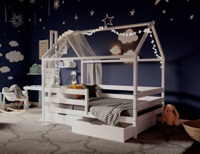 Кровать-домик 80*160 Белый в Верхней Салде - verhnyaya-salda.mebel24.online | фото
