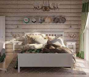 Кровать Кантри двухспальная 180х200, массив сосны, цвет белый в Верхней Салде - verhnyaya-salda.mebel24.online | фото 4
