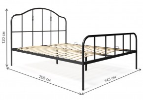 Кровать Милена 140х200 черная в Верхней Салде - verhnyaya-salda.mebel24.online | фото