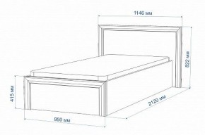 Кровать односпальная Нобиле Кр-90 в Верхней Салде - verhnyaya-salda.mebel24.online | фото 2