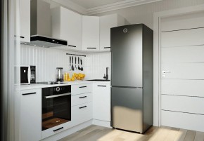 Кухонный гарнитур Белый Глянец 2200*1000 (Стол. 38мм) в Верхней Салде - verhnyaya-salda.mebel24.online | фото