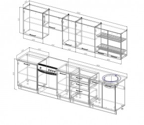 Кухонный гарнитур Бланка 3000 (Стол. 38мм) в Верхней Салде - verhnyaya-salda.mebel24.online | фото 2