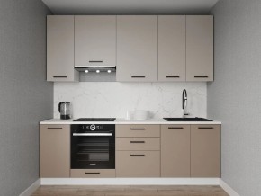 Кухонный гарнитур Каппучино 2400 h950 (Стол. 38мм) в Верхней Салде - verhnyaya-salda.mebel24.online | фото
