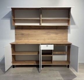 Кухонный гарнитур «Монако» 2.0 м Серия 2 МДФ с фрезеровкой (Дуб Золотой/Графит) в Верхней Салде - verhnyaya-salda.mebel24.online | фото 7