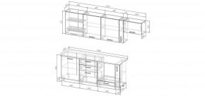 Кухонный гарнитур Ниагара 2550 (Стол. 38мм) в Верхней Салде - verhnyaya-salda.mebel24.online | фото 2
