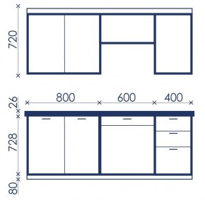 Кухонный гарнитур Ольвия-6 (1.8м) в Верхней Салде - verhnyaya-salda.mebel24.online | фото 4