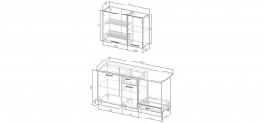 Кухонный гарнитур Санторини 1600 (Стол. 38мм) в Верхней Салде - verhnyaya-salda.mebel24.online | фото 2