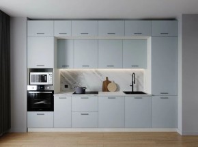 Кухонный гарнитур Смоки 3400 (Стол. 26мм) в Верхней Салде - verhnyaya-salda.mebel24.online | фото