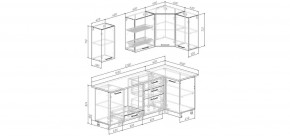 Кухонный гарнитур угловой Каппучино 2200*1000 (Стол. 26мм) в Верхней Салде - verhnyaya-salda.mebel24.online | фото 2