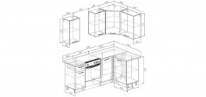 Кухонный гарнитур угловой Санторини 2000*1200 (Стол. 38мм) в Верхней Салде - verhnyaya-salda.mebel24.online | фото 2