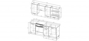 Кухонный гарнитур Умбра 2000 (Стол. 38мм) в Верхней Салде - verhnyaya-salda.mebel24.online | фото 2