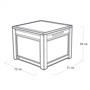 Квадратный сундук Cube Rattan 208 л в Верхней Салде - verhnyaya-salda.mebel24.online | фото 5