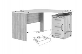 ЛАЙТ 2 Стол компьютерный угловой (1200) в Верхней Салде - verhnyaya-salda.mebel24.online | фото 2