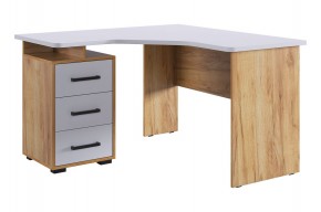 ЛАЙТ 2 Стол компьютерный угловой (1200) Белый/Дуб Крафт Золотой в Верхней Салде - verhnyaya-salda.mebel24.online | фото