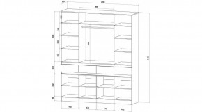 ЛЕНОРА Спальный гарнитур (модульный) графит в Верхней Салде - verhnyaya-salda.mebel24.online | фото 9