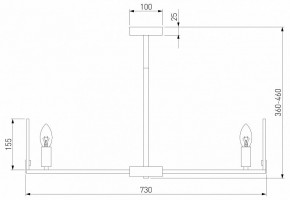 Люстра на штанге Eurosvet Marble 60158/7 латунь в Верхней Салде - verhnyaya-salda.mebel24.online | фото 2