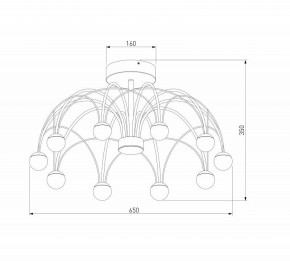 Люстра на штанге Eurosvet Ragno 90035/10 LED черный в Верхней Салде - verhnyaya-salda.mebel24.online | фото 4