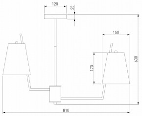 Люстра на штанге Eurosvet Topanga 60173/8 латунь в Верхней Салде - verhnyaya-salda.mebel24.online | фото 4