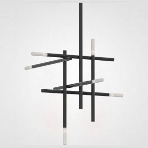 Люстра на штанге Imperiumloft Traverse Black TRAVERSE01 в Верхней Салде - verhnyaya-salda.mebel24.online | фото