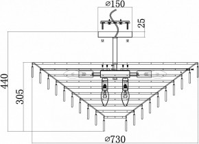 Люстра на штанге Maytoni Mazzo MOD130CL-14G в Верхней Салде - verhnyaya-salda.mebel24.online | фото 4