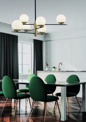 Люстра на штанге Maytoni Nostalgia MOD048PL-06G в Верхней Салде - verhnyaya-salda.mebel24.online | фото 3