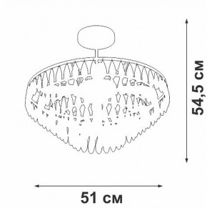 Люстра на штанге Vitaluce V5352 V5352-1/5PL в Верхней Салде - verhnyaya-salda.mebel24.online | фото