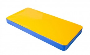 Мат гимнастический 1х0,5х0,08м цв. синий-желтый в Верхней Салде - verhnyaya-salda.mebel24.online | фото 1