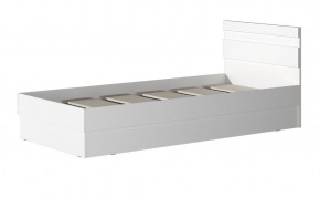 МС "Хилтон" Кровать 0,9 (Белый текстурный) в Верхней Салде - verhnyaya-salda.mebel24.online | фото 2