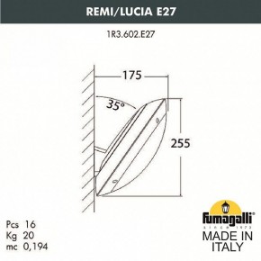 Накладной светильник Fumagalli Lucia 1R3.602.000.AYE27 в Верхней Салде - verhnyaya-salda.mebel24.online | фото 2