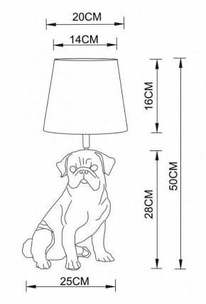 Настольная лампа декоративная Arte Lamp Bobby A1512LT-1WH в Верхней Салде - verhnyaya-salda.mebel24.online | фото 2