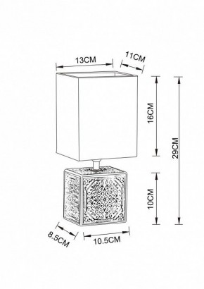 Настольная лампа декоративная Arte Lamp Fiori A4429LT-1BA в Верхней Салде - verhnyaya-salda.mebel24.online | фото 3