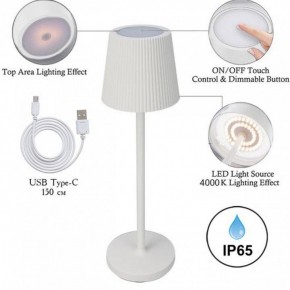 Настольная лампа декоративная Arte Lamp Fuyue A1616LT-1WH в Верхней Салде - verhnyaya-salda.mebel24.online | фото 3