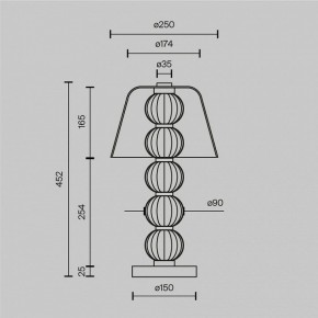 Настольная лампа декоративная Maytoni Amulet MOD555TL-L8G3K в Верхней Салде - verhnyaya-salda.mebel24.online | фото 4
