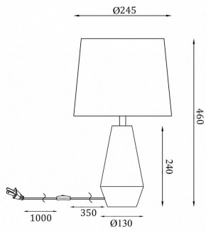 Настольная лампа декоративная Maytoni Calvin Table Z181-TL-01-W в Верхней Салде - verhnyaya-salda.mebel24.online | фото 2