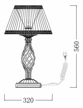 Настольная лампа декоративная Maytoni Grace ARM247-00-G в Верхней Салде - verhnyaya-salda.mebel24.online | фото 7