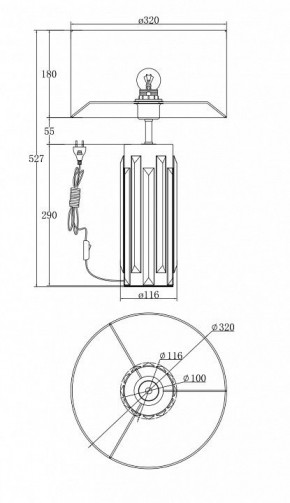 Настольная лампа декоративная Maytoni Muse MOD304TL-01G в Верхней Салде - verhnyaya-salda.mebel24.online | фото 3
