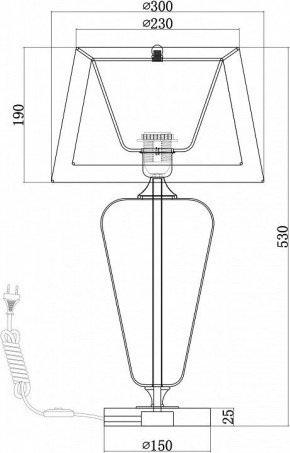 Настольная лампа декоративная Maytoni Verre Z005TL-01CH в Верхней Салде - verhnyaya-salda.mebel24.online | фото 4