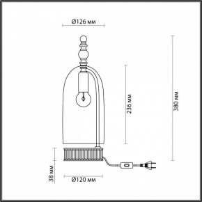 Настольная лампа декоративная Odeon Light Bell 4892/1T в Верхней Салде - verhnyaya-salda.mebel24.online | фото 6
