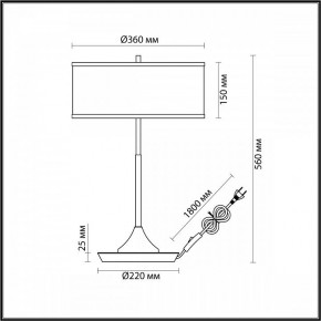 Настольная лампа декоративная Odeon Light Bergi 5064/2T в Верхней Салде - verhnyaya-salda.mebel24.online | фото 8