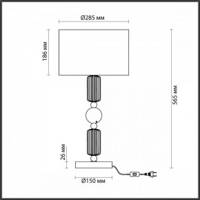 Настольная лампа декоративная Odeon Light Candy 4861/1T в Верхней Салде - verhnyaya-salda.mebel24.online | фото 4