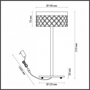 Настольная лампа декоративная Odeon Light Fivre 5032/7TL в Верхней Салде - verhnyaya-salda.mebel24.online | фото 5