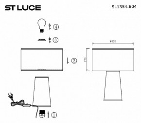 Настольная лампа декоративная ST-Luce Jackie SL1354.604.01 в Верхней Салде - verhnyaya-salda.mebel24.online | фото 5