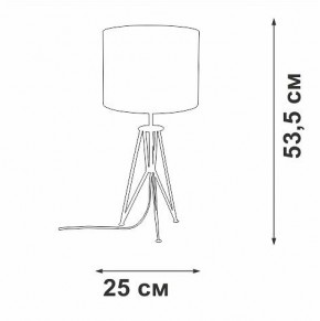 Настольная лампа декоративная Vitaluce V2834 V2834-1/1L в Верхней Салде - verhnyaya-salda.mebel24.online | фото 2