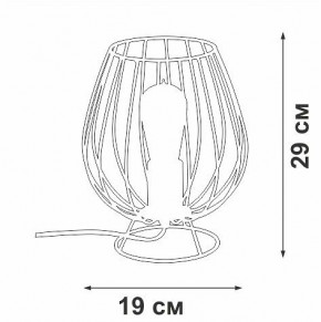 Настольная лампа декоративная Vitaluce V4296 V4296-0/1L в Верхней Салде - verhnyaya-salda.mebel24.online | фото 3