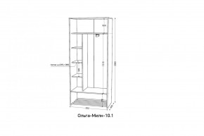 ОЛЬГА-МИЛК 10.1 Шкаф-купе без зеркала в Верхней Салде - verhnyaya-salda.mebel24.online | фото 2