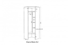 ОЛЬГА-МИЛК 9.2 Шкаф угловой с зеркалом в Верхней Салде - verhnyaya-salda.mebel24.online | фото 2