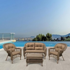 Плетеный комплект для отдыха LV-520BB Beige/Beige в Верхней Салде - verhnyaya-salda.mebel24.online | фото 2